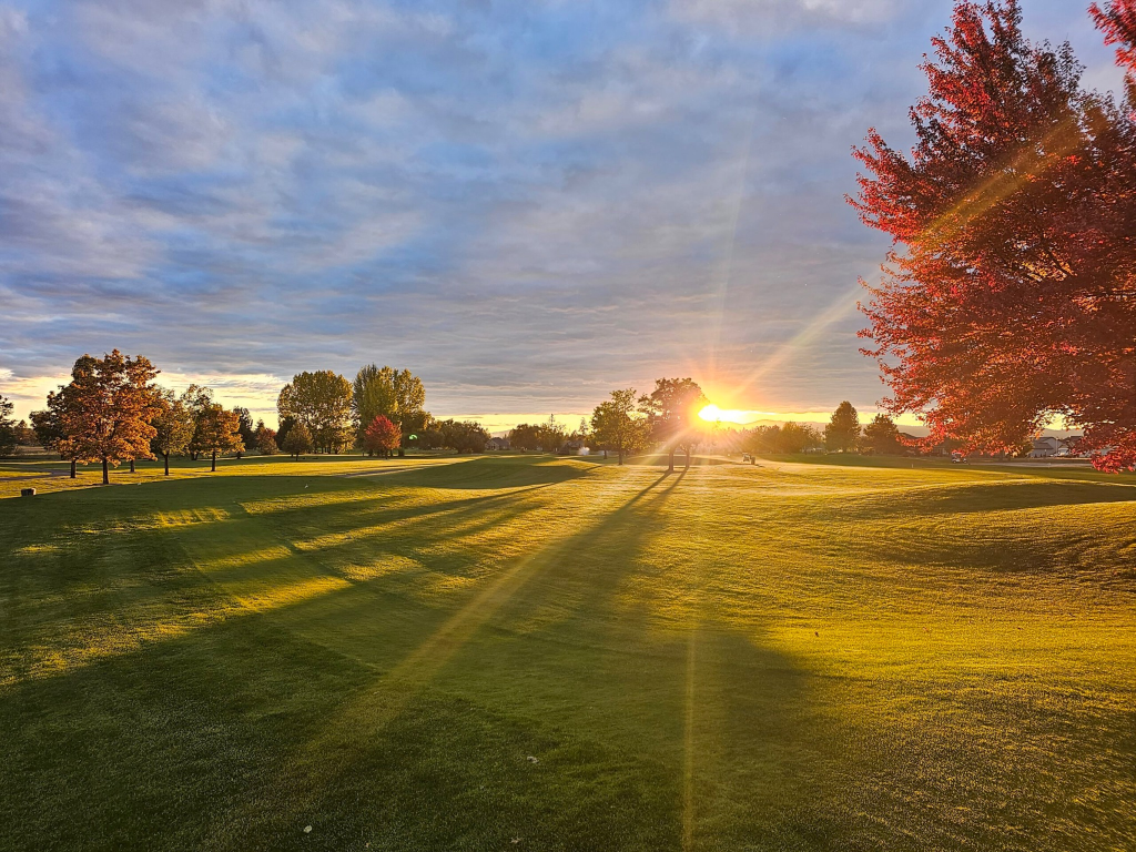 Deer Park course at sunset