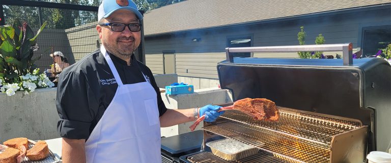 Outdoor grilling at Manito