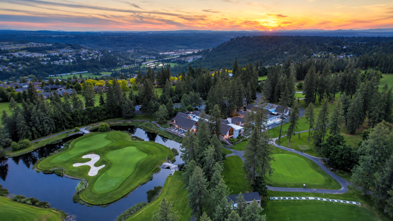 Manito Country Club aerial view — AI-enhanced operator photograph