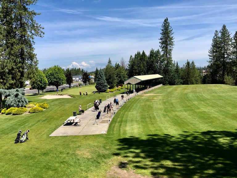 Pine Acres driving range and adjacent practice area