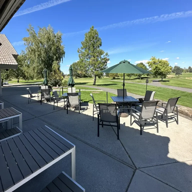 Outdoor patio at The Plains